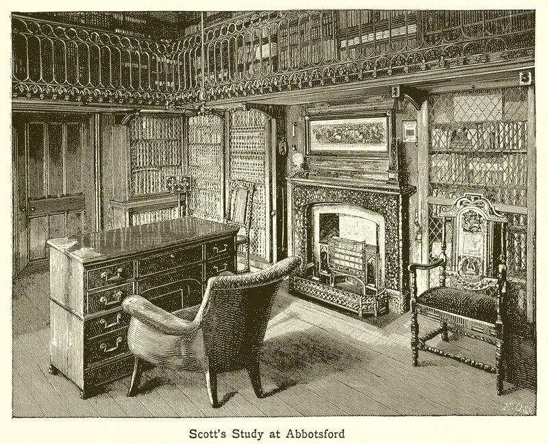 Scotts tanulmány Abbotsfordban alkotó: English School