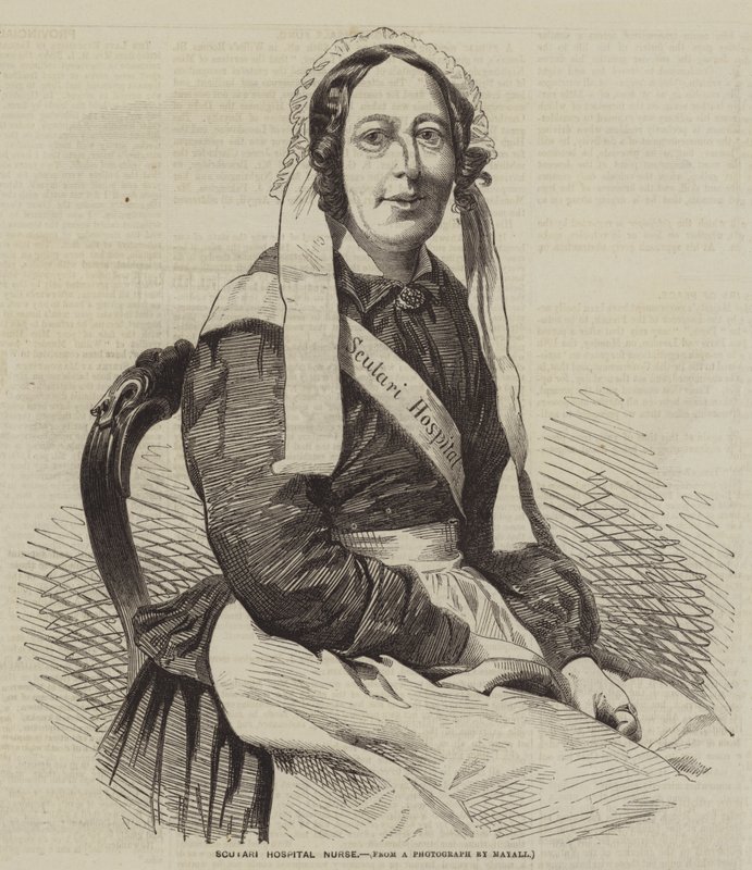 Scutari kórházi nővér (metszet) alkotó: English School