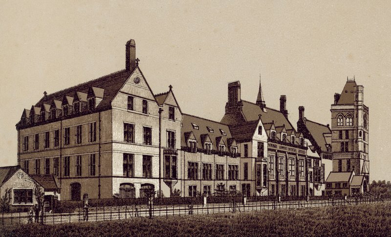 Tengerészek árvaháza, Liverpool (litográfia) alkotó: English School