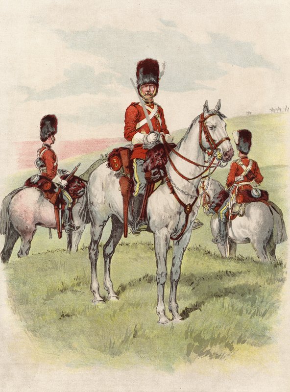 Second Dragons, Royal Scots Grays (chromolitho) alkotó: English School