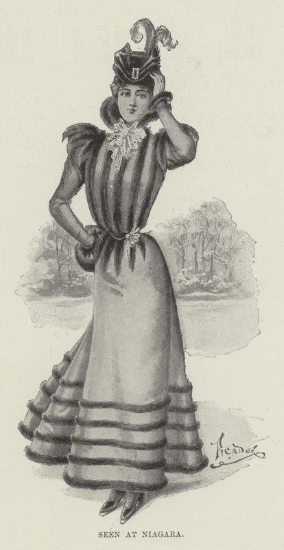 Látva a Niagarában (litho) alkotó: English School