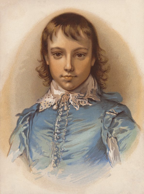 Gainsborough Kék fiú című képének szentimentalizált változata (színes litográfia) alkotó: English School