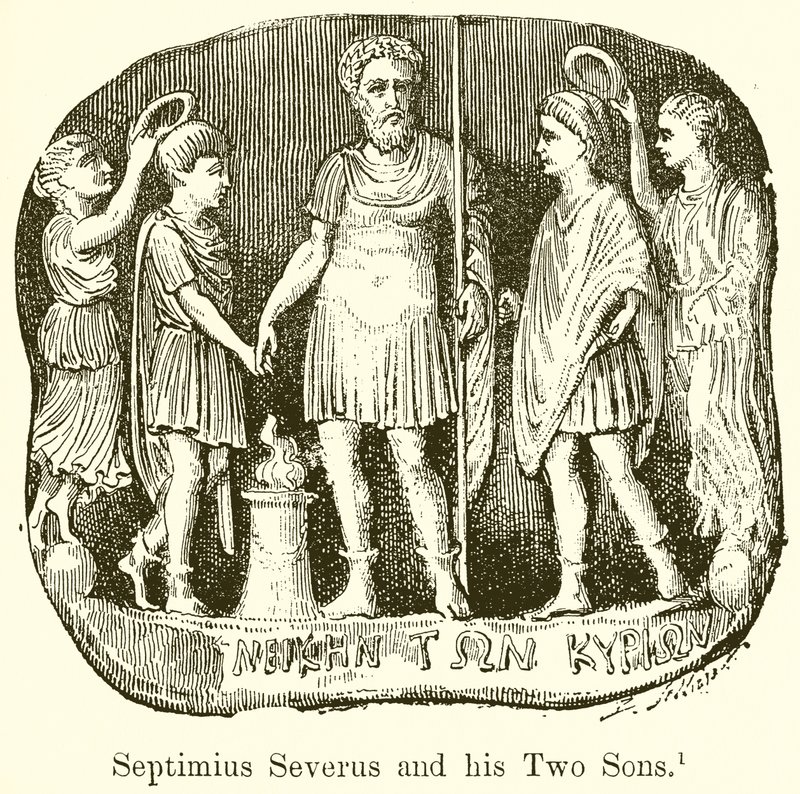 Septimius Perselus és két fia alkotó: English School