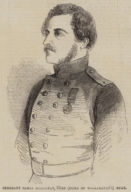 James Holloway őrmester, 33. (Wellington hercege) ezred (metszet) alkotó: English School