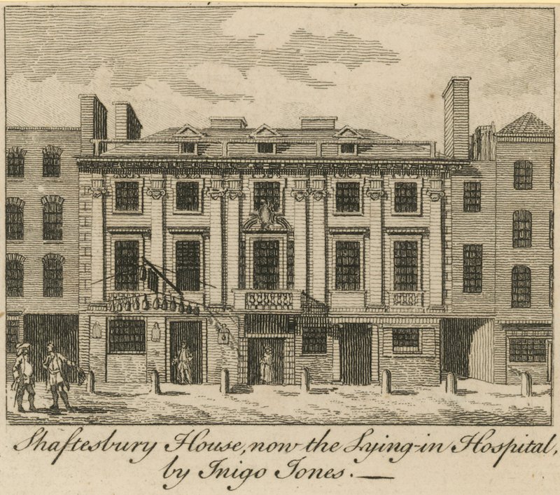 A Shaftesbury House, ma fekvő kórház, tervezte Inigo Jones alkotó: English School