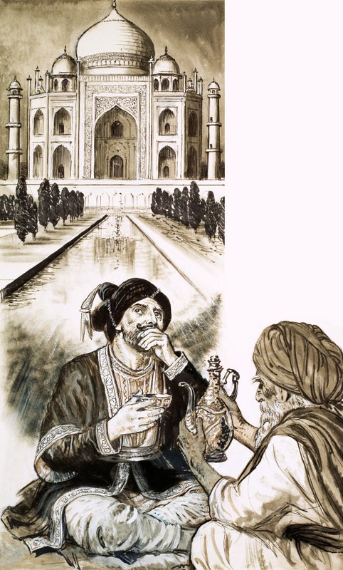 Shah Jehan és a Taj Mahal alkotó: English School