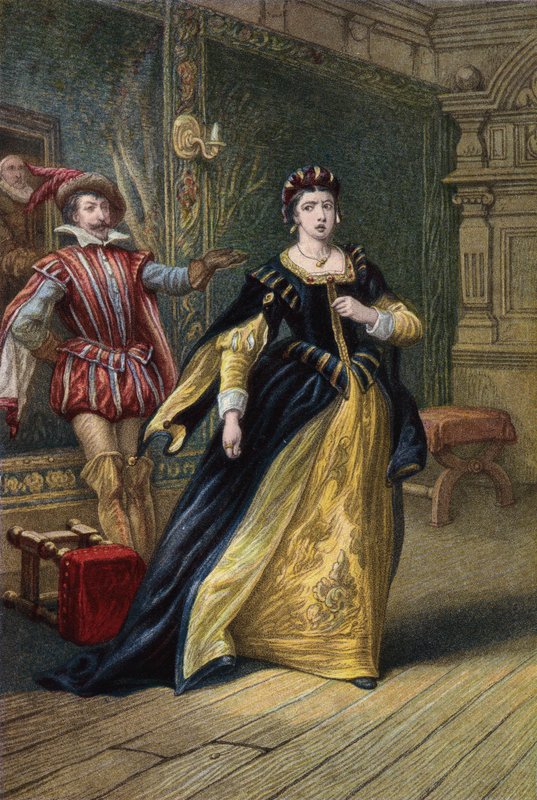 Shakespeare, A cickány megszelídítése, II. felvonás, 1. jelenet alkotó: English School