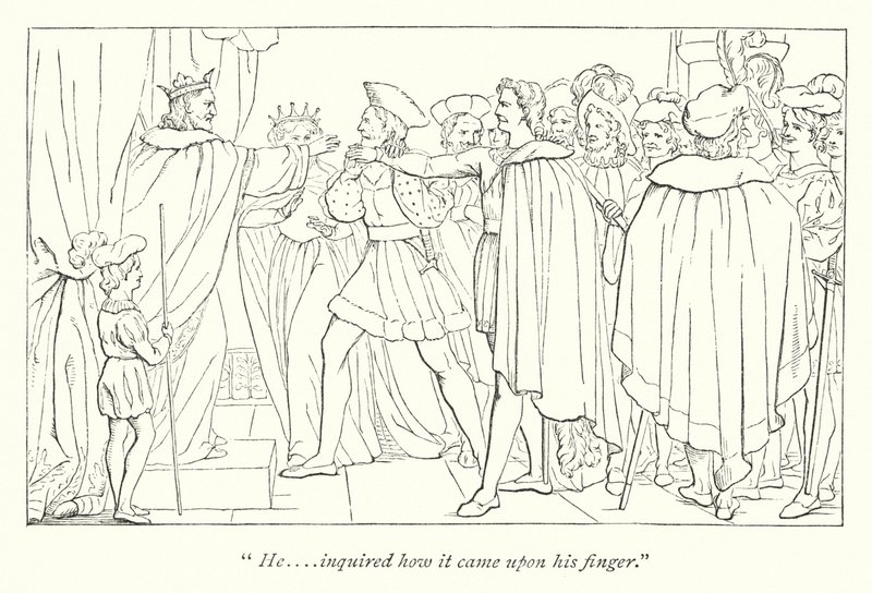 Shakespeare Minden rendben, ami jól végződik; Bolond történet (metszet) alkotó: English School