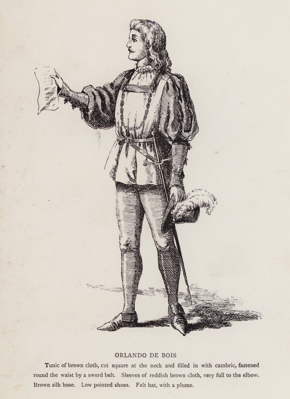 Shakespeare Ahogy tetszik: Orlando De Bois (litho) alkotó: English School