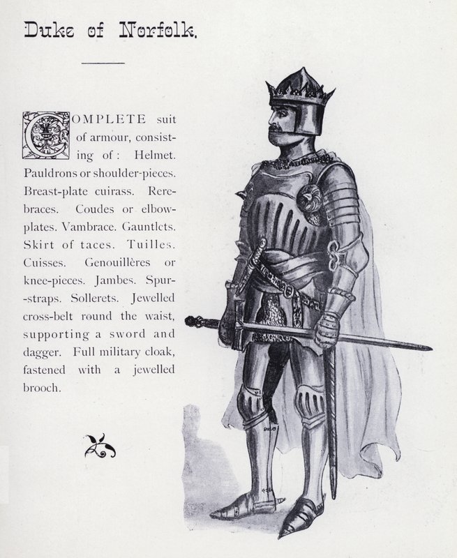 Shakespeare III. Richard királya: Norfolk hercege (litho) alkotó: English School