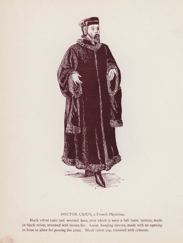 Shakespeare: Windsori víg feleségek: Doktor Caius, francia orvos (litho) alkotó: English School