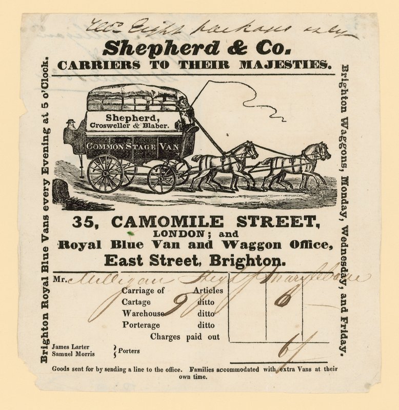 Shepherd & Co törvényjavaslat. Brightonból Londonba alkotó: English School