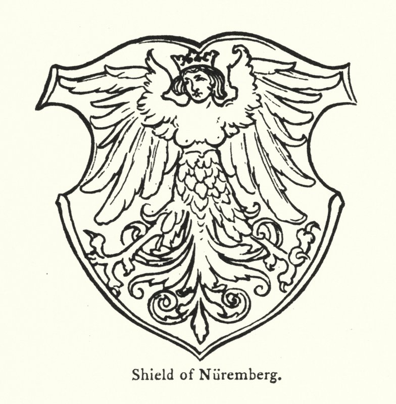 Nürnbergi pajzs (metszet) alkotó: English School