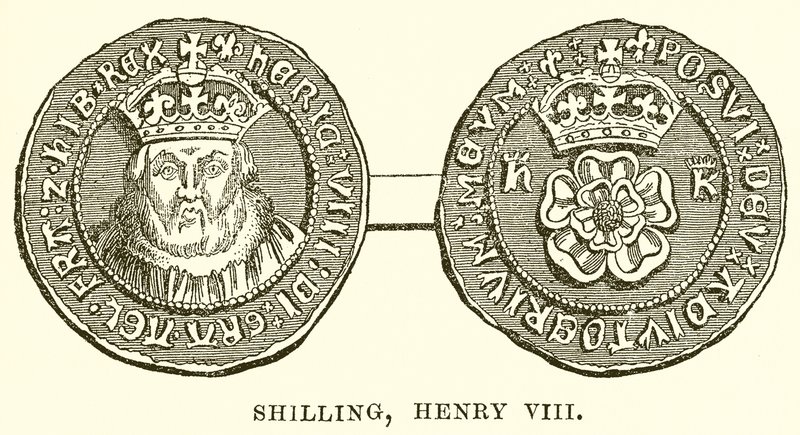 Shilling, Henrik VIII alkotó: English School