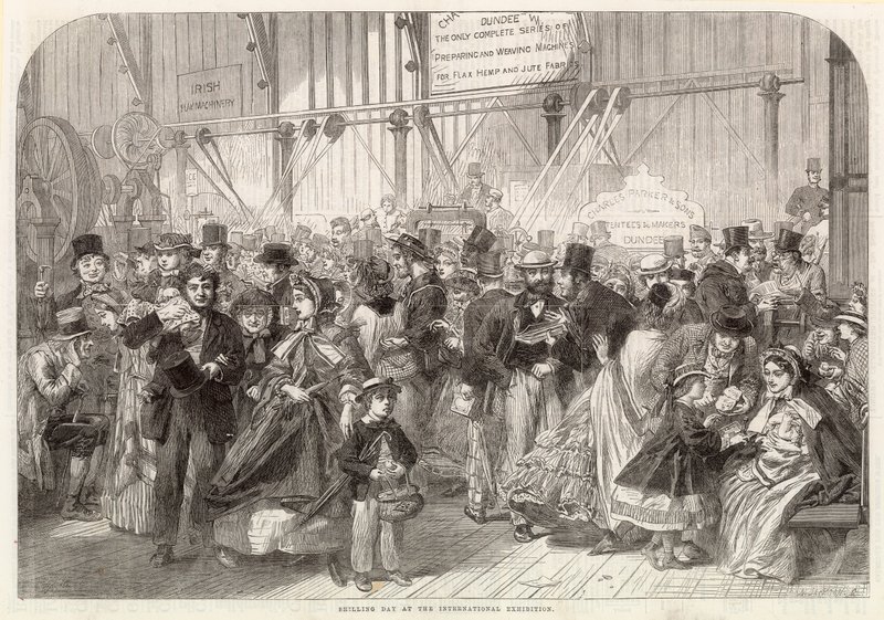 Shilling nap az 1862-es nemzetközi kiállításon alkotó: English School