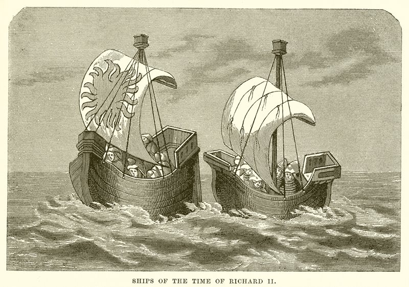 Richárd korának hajója II alkotó: English School