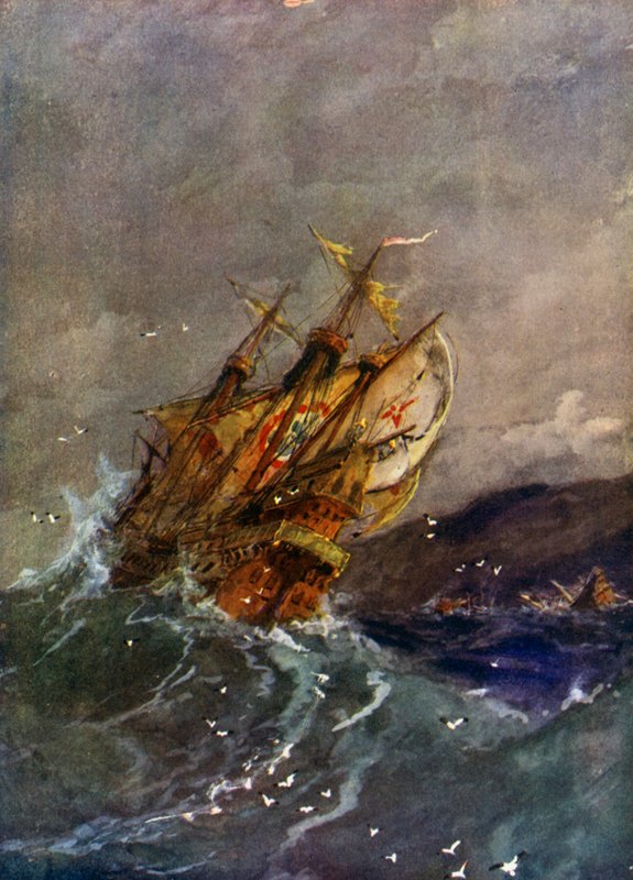 A spanyol Armada hajói alkotó: English School