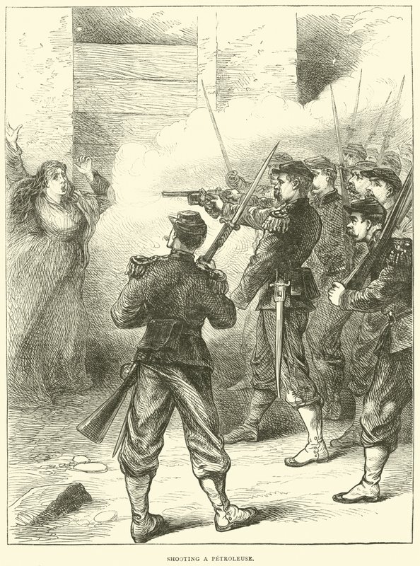 Petroleuse lövöldözés, 1871. máj alkotó: English School