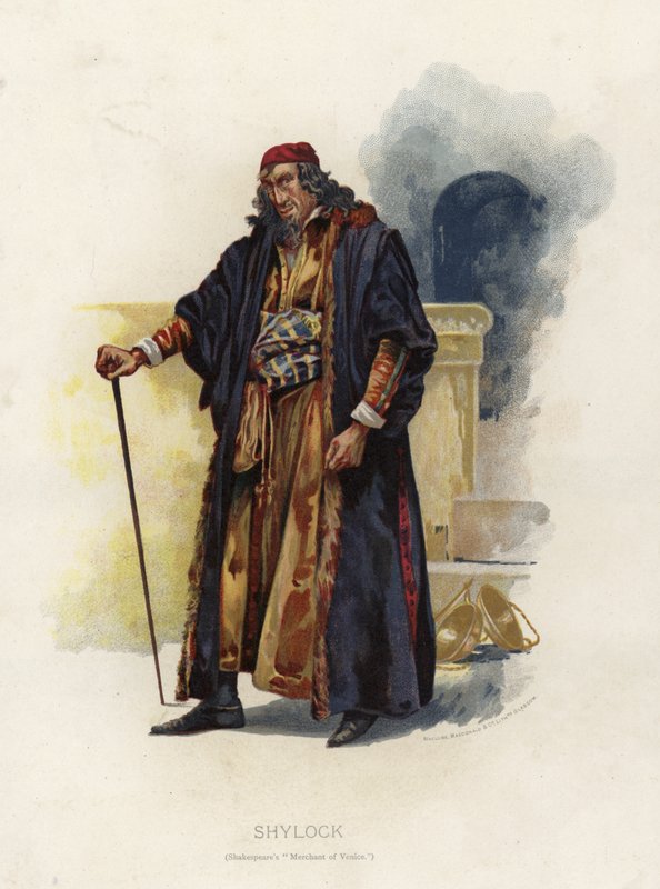 Shylock, Shakespeare A velencei kereskedő című művéből alkotó: English School