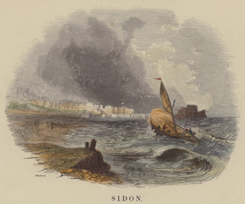 Sidon (színes metszet) alkotó: English School