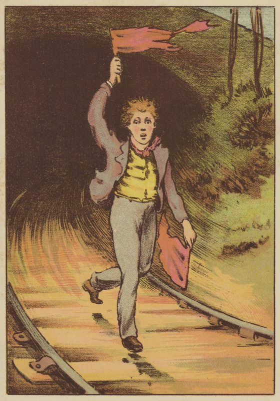 Jelző expressz (színes gravírozás) alkotó: English School