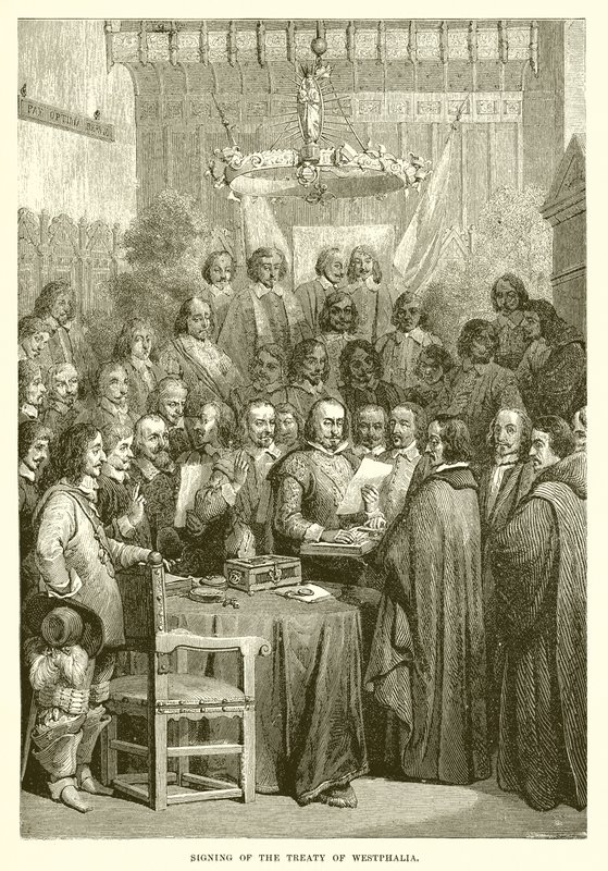 A vesztfáliai szerződés aláírása alkotó: English School