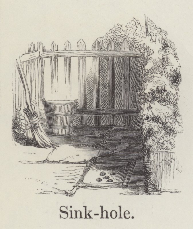 Víznyelő (metszet) alkotó: English School
