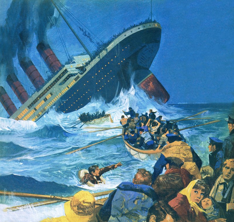 A Titanic elsüllyedése alkotó: English School