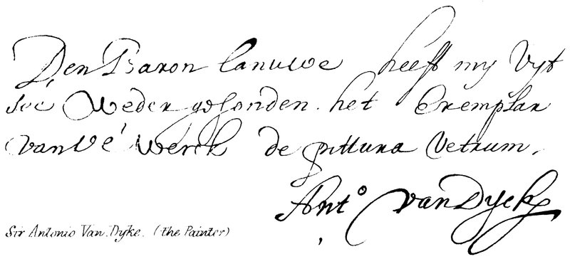 Sir Antonio Van Dyke, (a festő) alkotó: English School