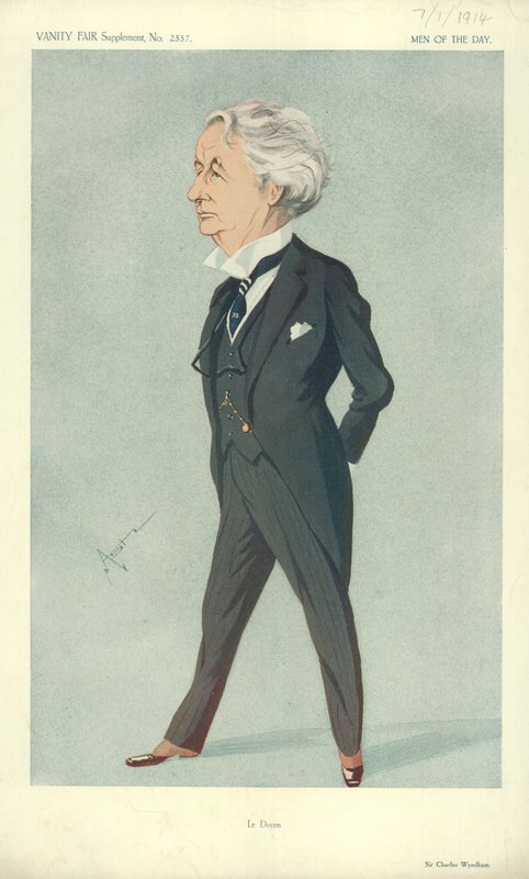 Sir Charles Wyndham, 1914. január 7., Vanity Fair rajzfilm alkotó: English School