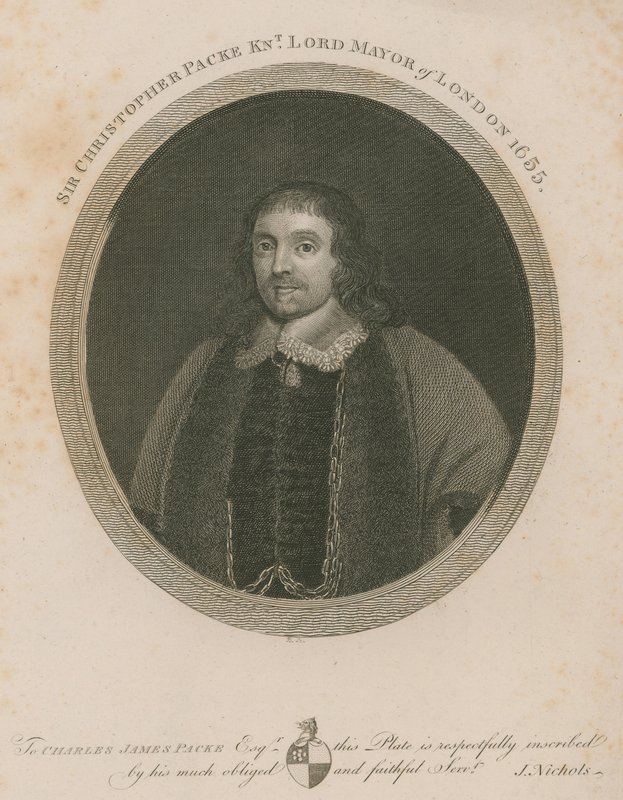 Sir Christopher Packe, London főpolgármestere, 1655 alkotó: English School