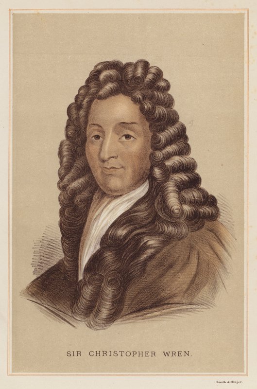 Sir Christopher Wren (színes litó) alkotó: English School