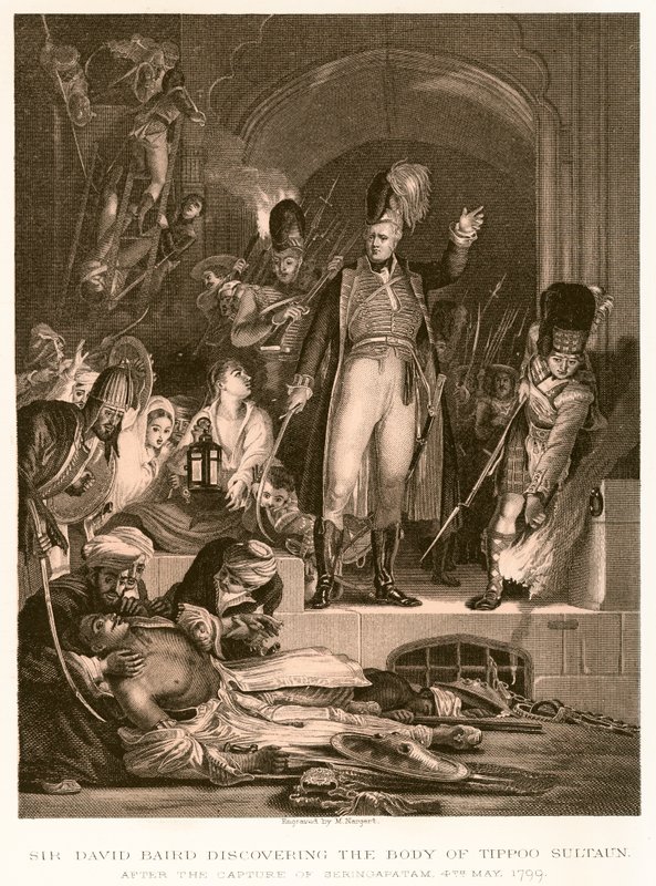 Sir David Baird felfedezi Tippoo Sultan holttestét alkotó: English School