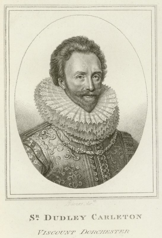 Sir Dudley Carleton, Dorchester vikomt (metszet) alkotó: English School