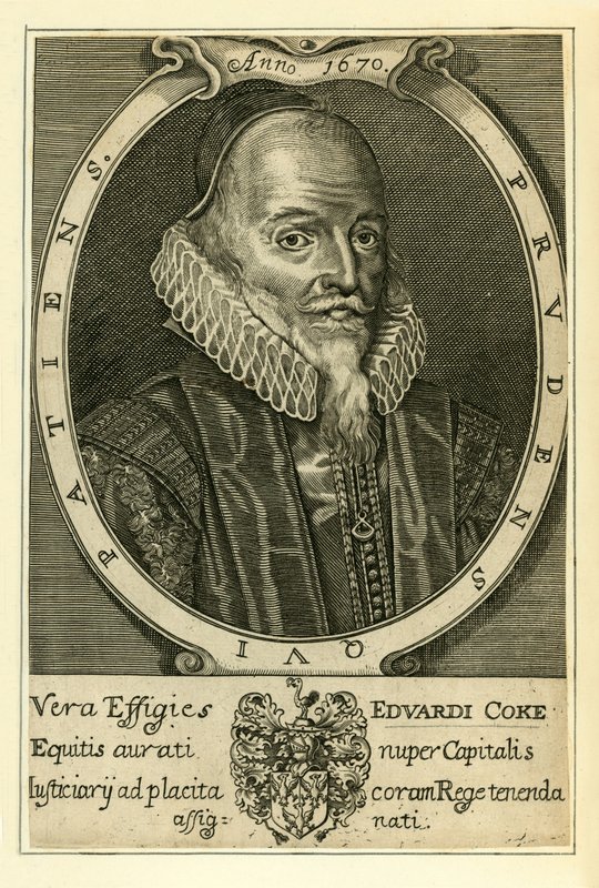 Sir Edward Coke alkotó: English School