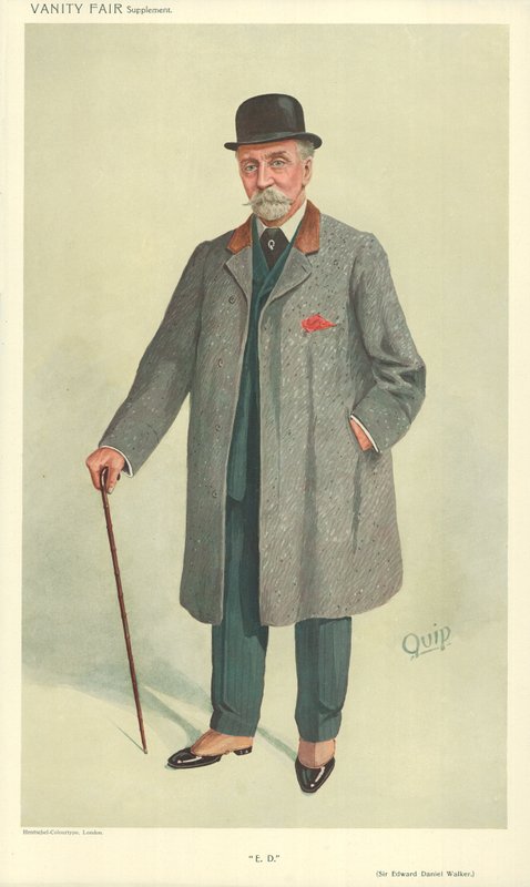 Sir Edward Daniel Walker, E D, 1909. október 13., Vanity Fair rajzfilm alkotó: English School