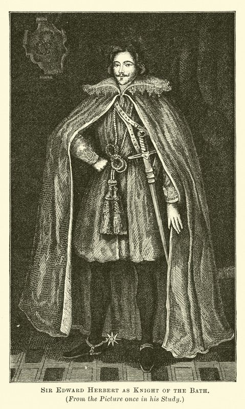 Sir Edward Herbert a fürdő lovagjaként alkotó: English School