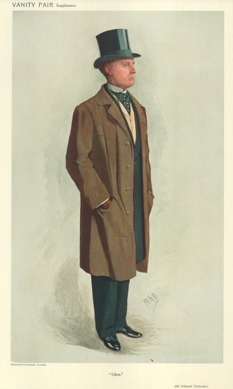 Sir Edward Tennant, Glen, 1910. november 2., Vanity Fair rajzfilm alkotó: English School