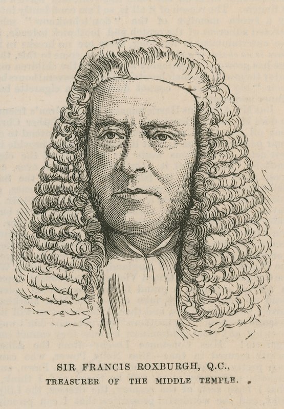 Sir Francis Roxburgh, a Középső Templom kincstárnoka alkotó: English School