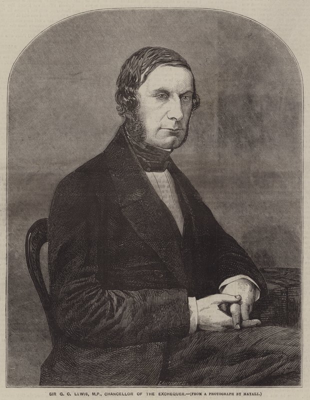 Sir G C Lewis, parlamenti képviselő, pénzügyminiszter (metszet) alkotó: English School