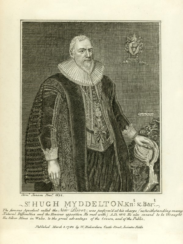 Sir Hugh Myddleton alkotó: English School