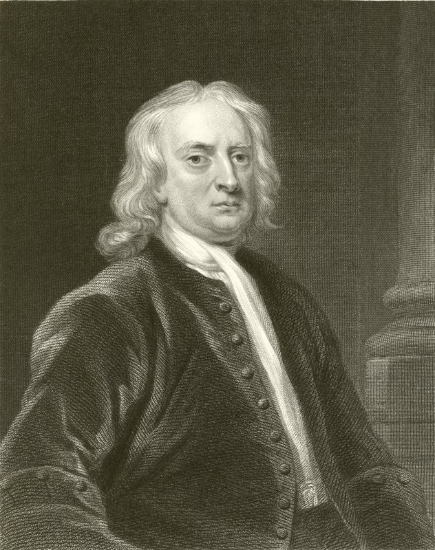Sir Isaac Newton alkotó: English School
