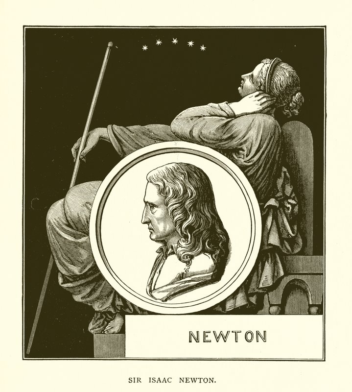 Sir Isaac Newton alkotó: English School