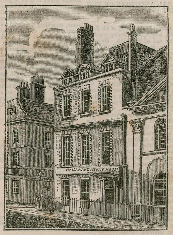 Sir Isaac Newtons House, St Martins Street, Leicester Square London alkotó: English School