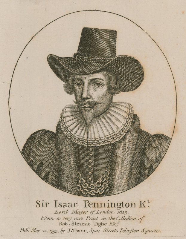 Sir Isaac Pennington, London főpolgármestere 1643 alkotó: English School