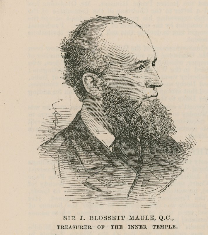Sir J Blossett Maule, a Belső Templom pénztárosa alkotó: English School