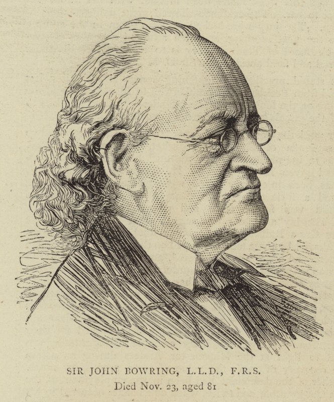 Sir John Bowring, LLD, FRS (metszet) alkotó: English School