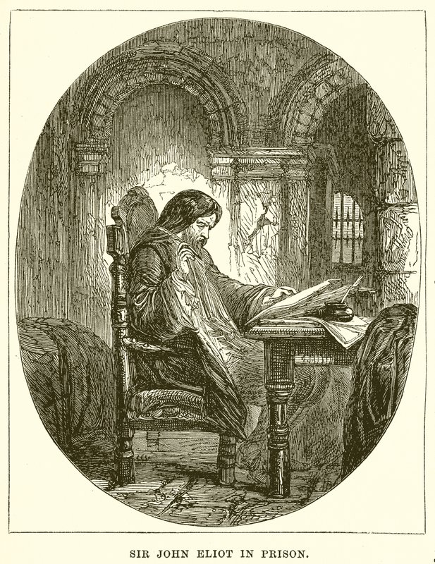 Sir John Eliot a börtönben alkotó: English School