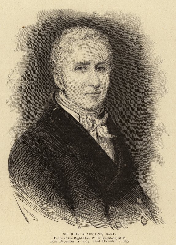 Sir John Gladstone, Bart (metszet) alkotó: English School