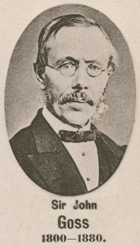 Sir John Goss (mélynyomás) alkotó: English School